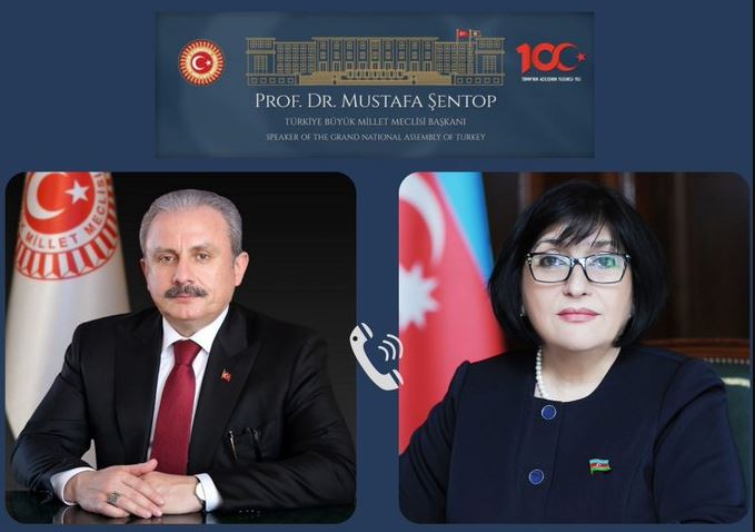  TBMM BAŞKANI ŞENTOP, AZERBAYCAN MİLLİ MECLİS BAŞKANI GAFAROVA İLE TELEFONDA BAYRAMLAŞTI