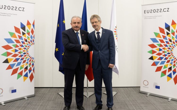  TBMM Başkanı  Şentop, Çekya Senato Başkanı Milos Vystrcil ile bir araya geldi